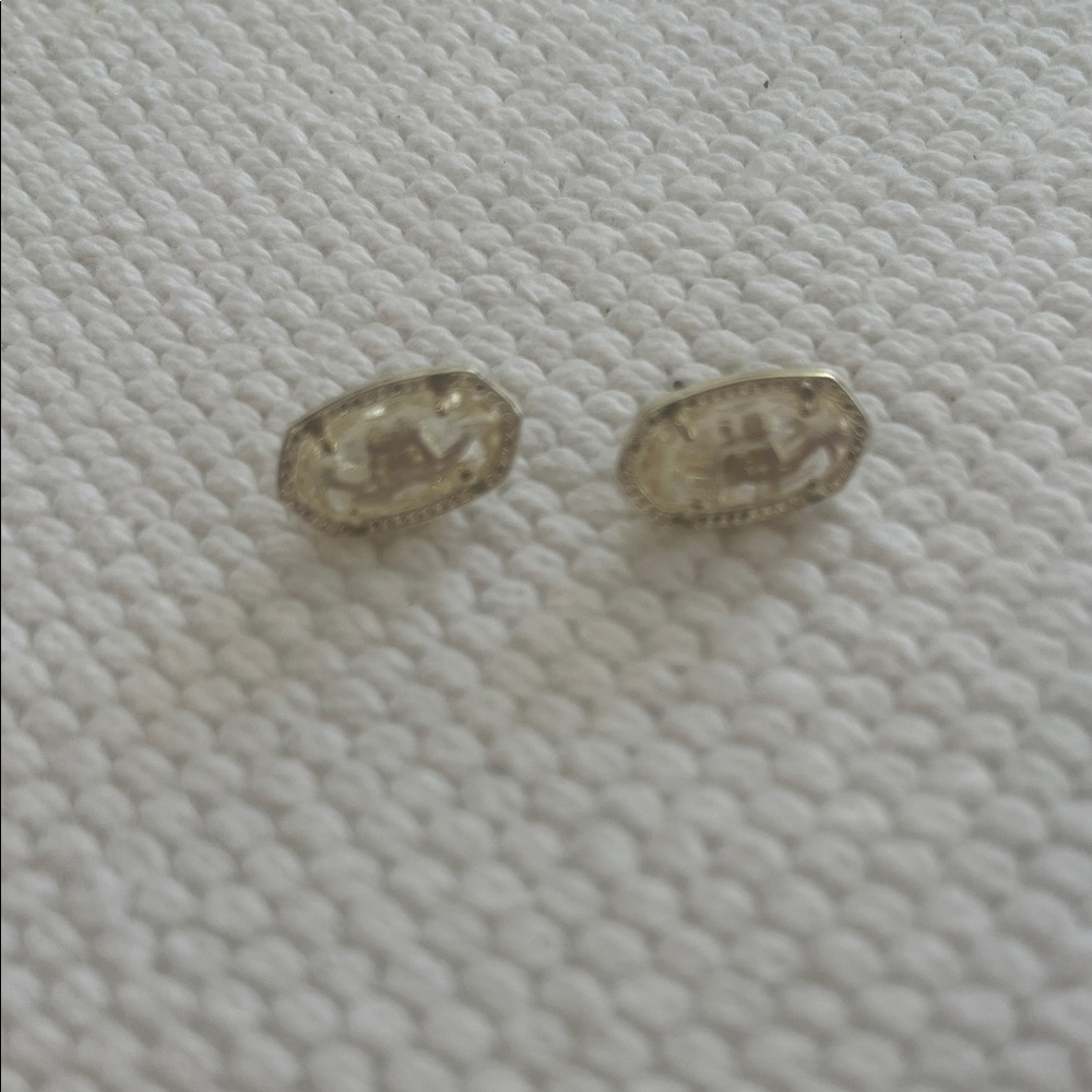 Kendra Scott Gold Oval Stud Earrings